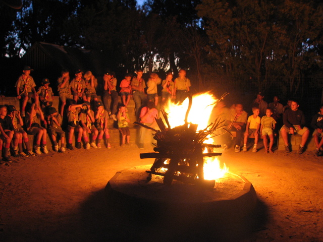 The fire