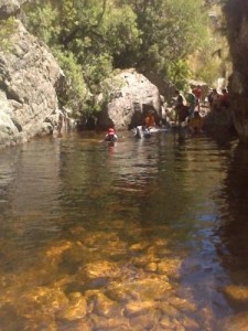 The first swim