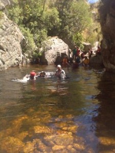The first swim