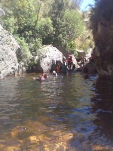 The first swim