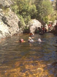 The first swim