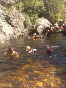 The first swim