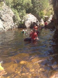 The first swim