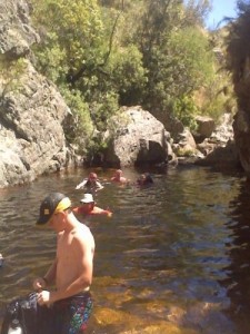 The first swim
