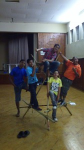 Lions testing their mini towers